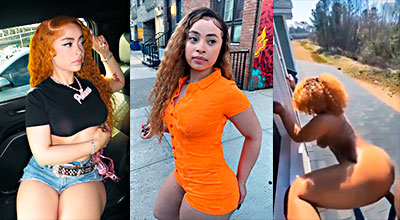 Xxx porn video of the American rapper Ice Spice, fucking in 4