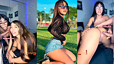 Yazmin PB Y Verito Aguass Follando En Tríos En Un Streaming