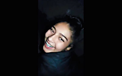 bitch smiles when he records her while she fucks under the bridge