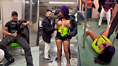 Escandalo Contra Mujer Luna Bella Follando En Metro CDMX En Tríos