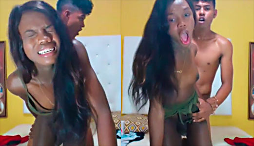 shemale can’t stand the cock in her ass and even runs away